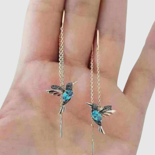 Elisa – Hummingbird-Shaped Dangle Earrings