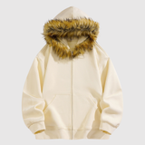 Šimon - Mikina s měkkou huňatou kapucí