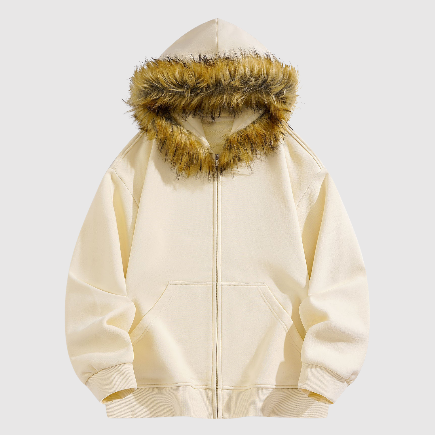 Šimon - Mikina s měkkou huňatou kapucí