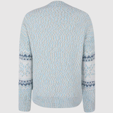 Nora – Světle modrý svetr s nordickými vzory
