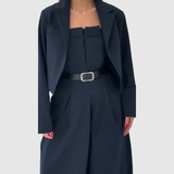 Natálie - Stylový Overal s Bustierem a Krátkým Blazerem