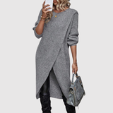 Nora – Stylová asymetrická tunika s dlouhými rukávy