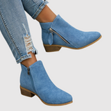 Teodora - Dámské kotníkové boty se zipem