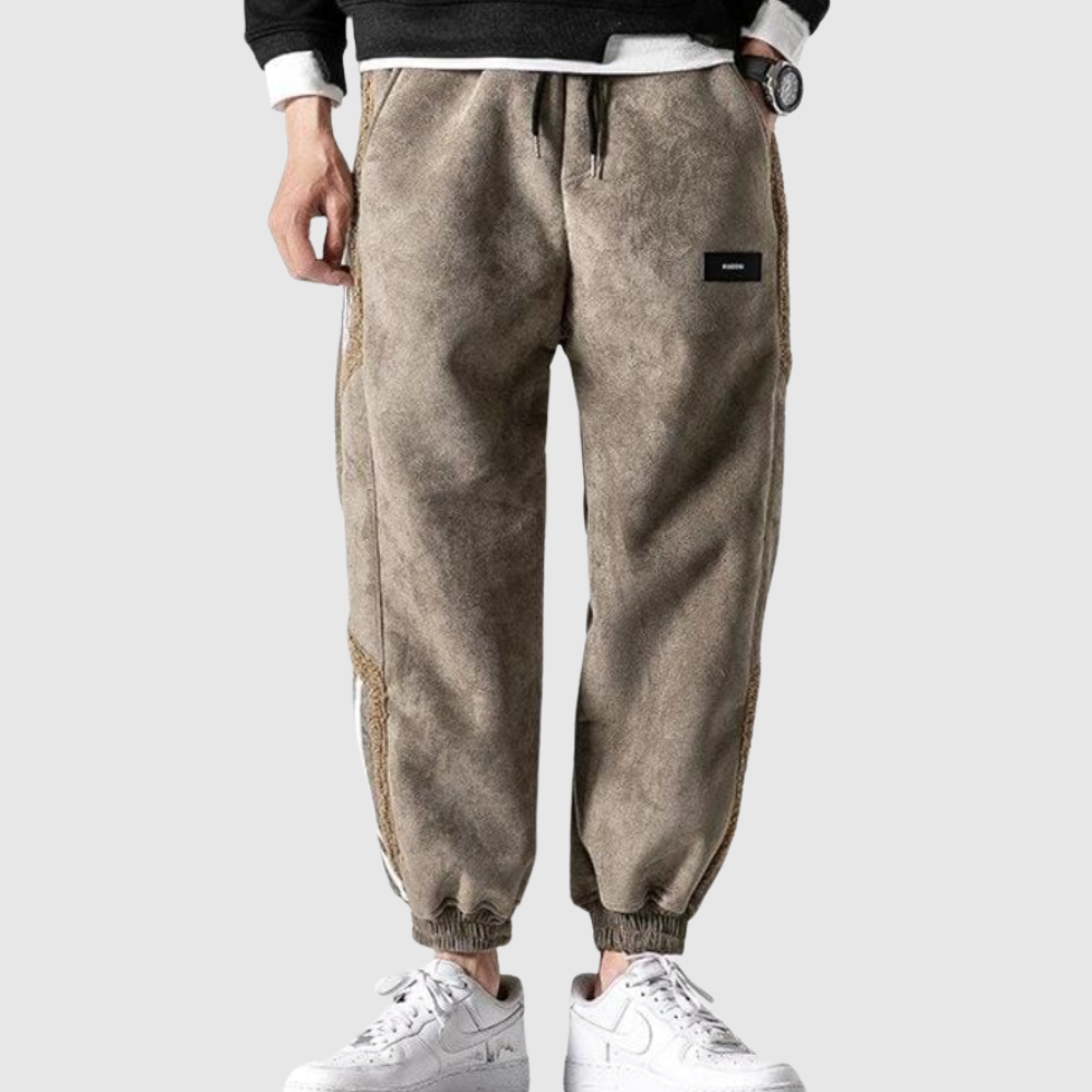 Denis - Pohodlné pánské jogger kalhoty se stylovými bočními pruhy