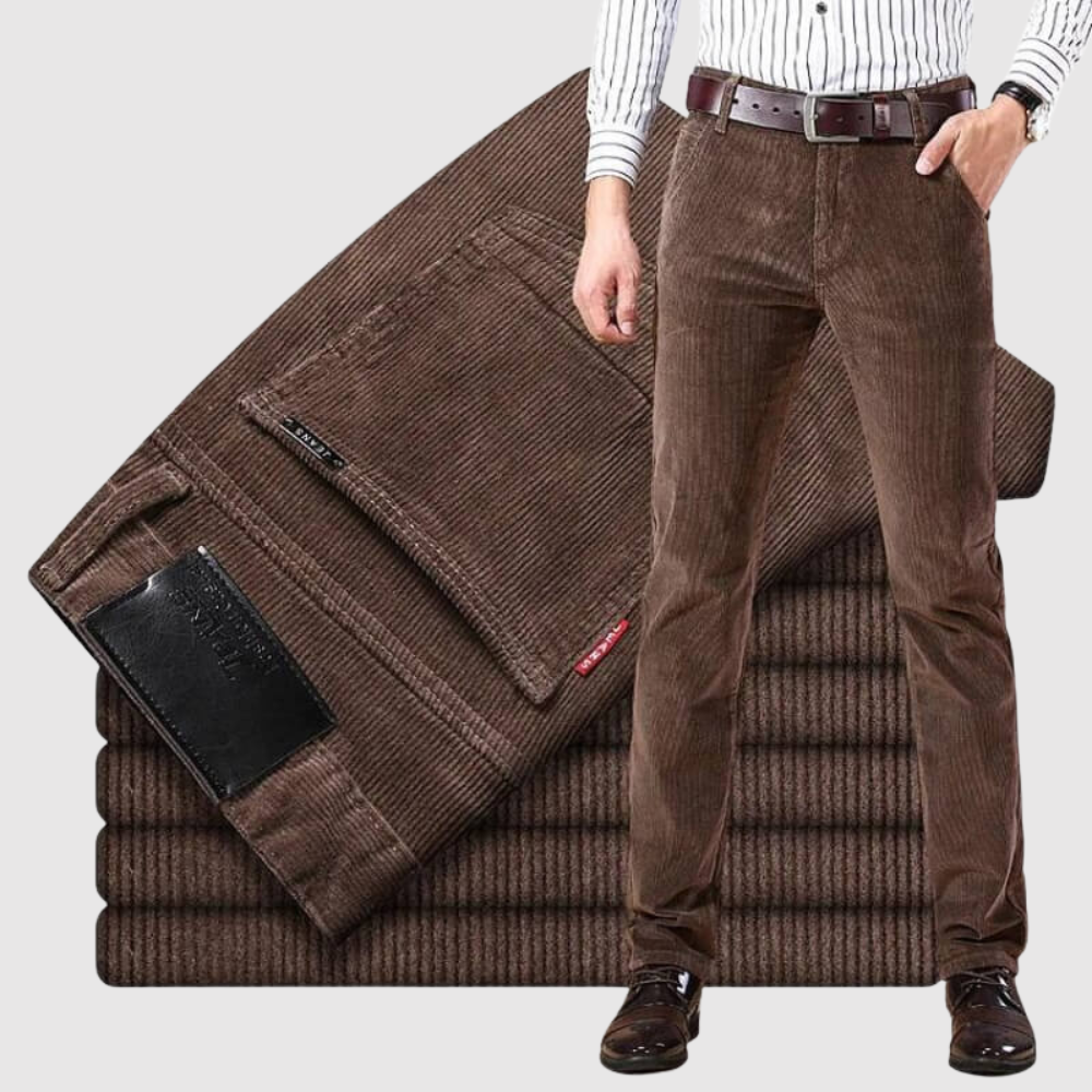 Leo – Klasické zimní manšestrové kalhoty