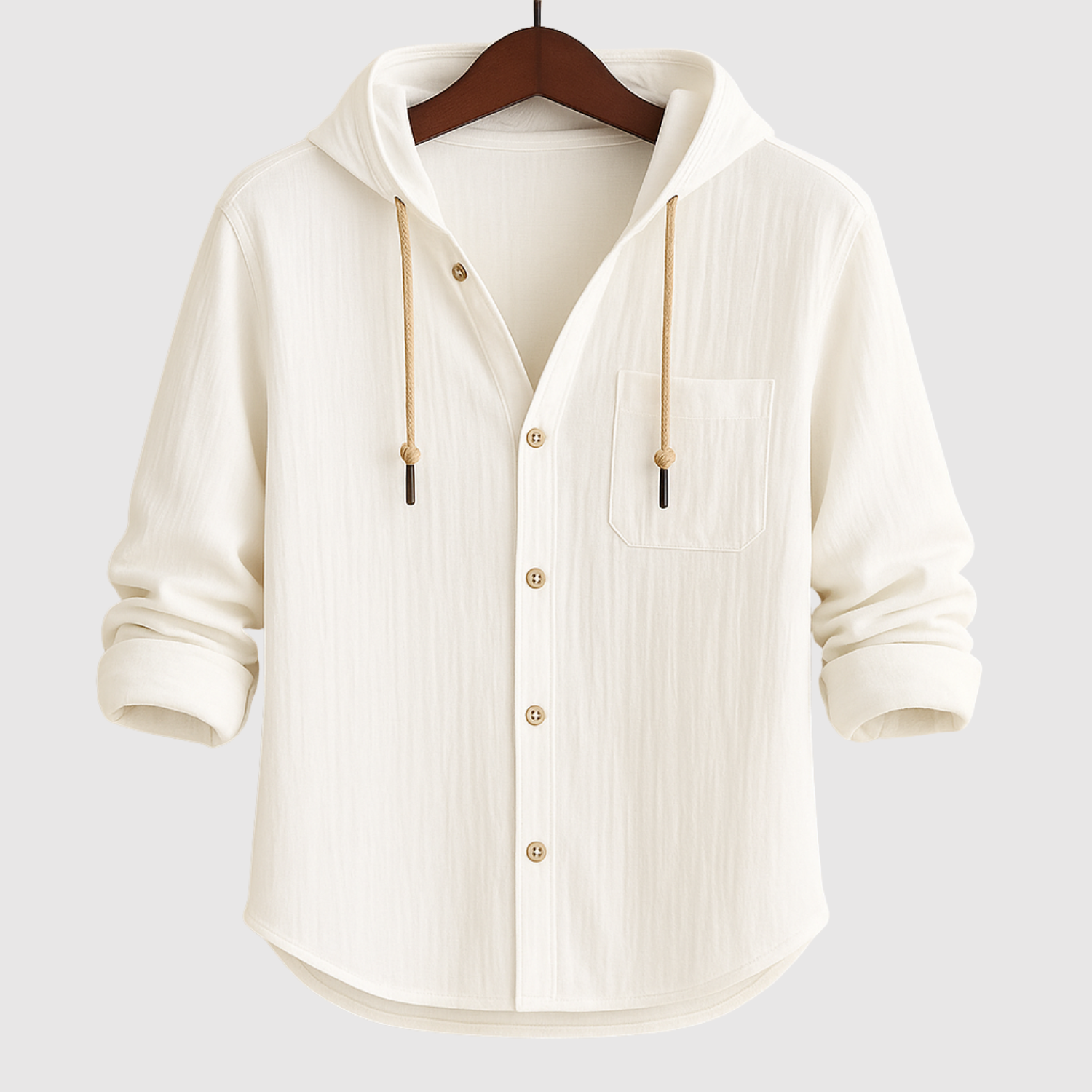 Adrian - Pánská košile s kapucí v casual stylu