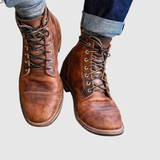 Oskar – Retro Styl Klasické Kožené Boty