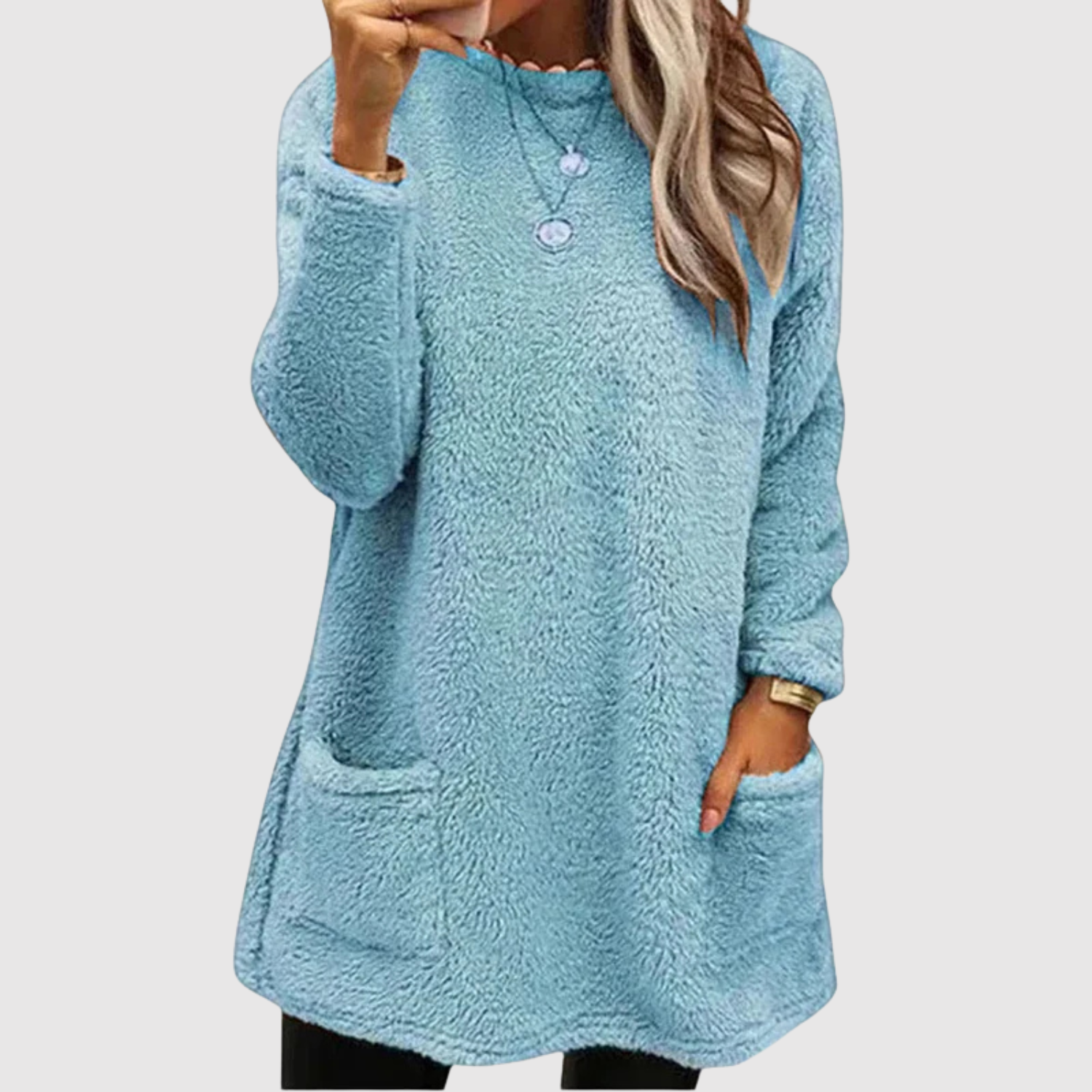 Nora – Dlouhá fleece mikina