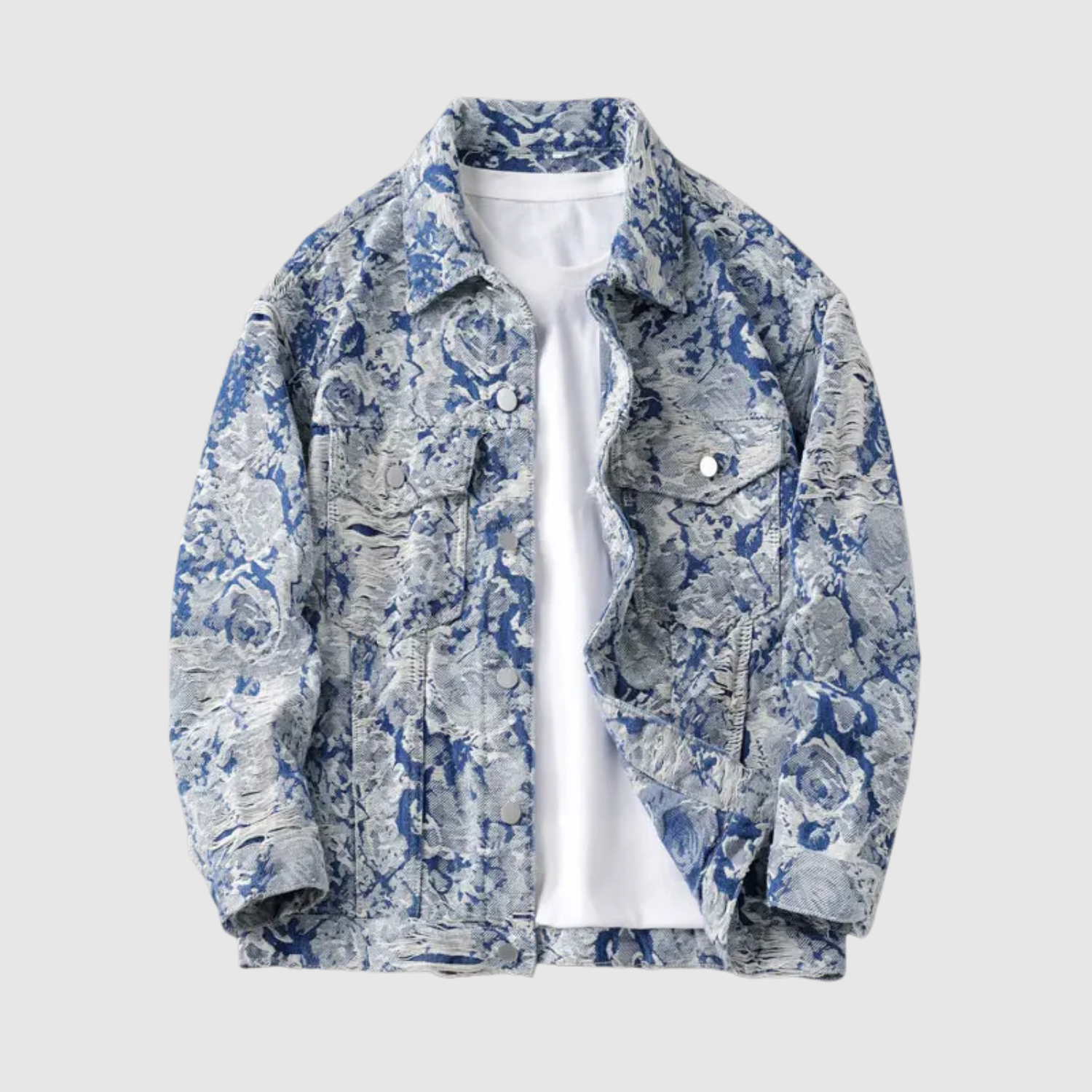 Šimon – Žakárové sako s volnou siluetou a texturovanými detaily