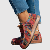 Rita - Boho dámské boty s květinovým vzorem