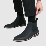 Oskar - Kožené boty s pružnými vložkami