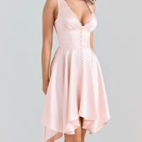 Élodie | Šaty Romance v Saténovém a Jemné Krajce