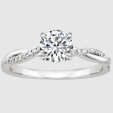 Valérie – Elegantní zásnubní prsten s krystalem" could be rewritten as "Valérie – Stylový zásnubní prsten s krystalovým zdobením.