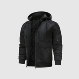 Marek – Pánská ekokůže bunda s kapucí