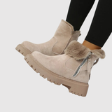 Teodora - Zimní boty s péřovou výstelkou a protiskluzovou podrážkou