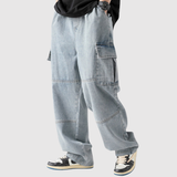 Bruno – Relaxed Fit Cargo Jeans with Elastic Waist
