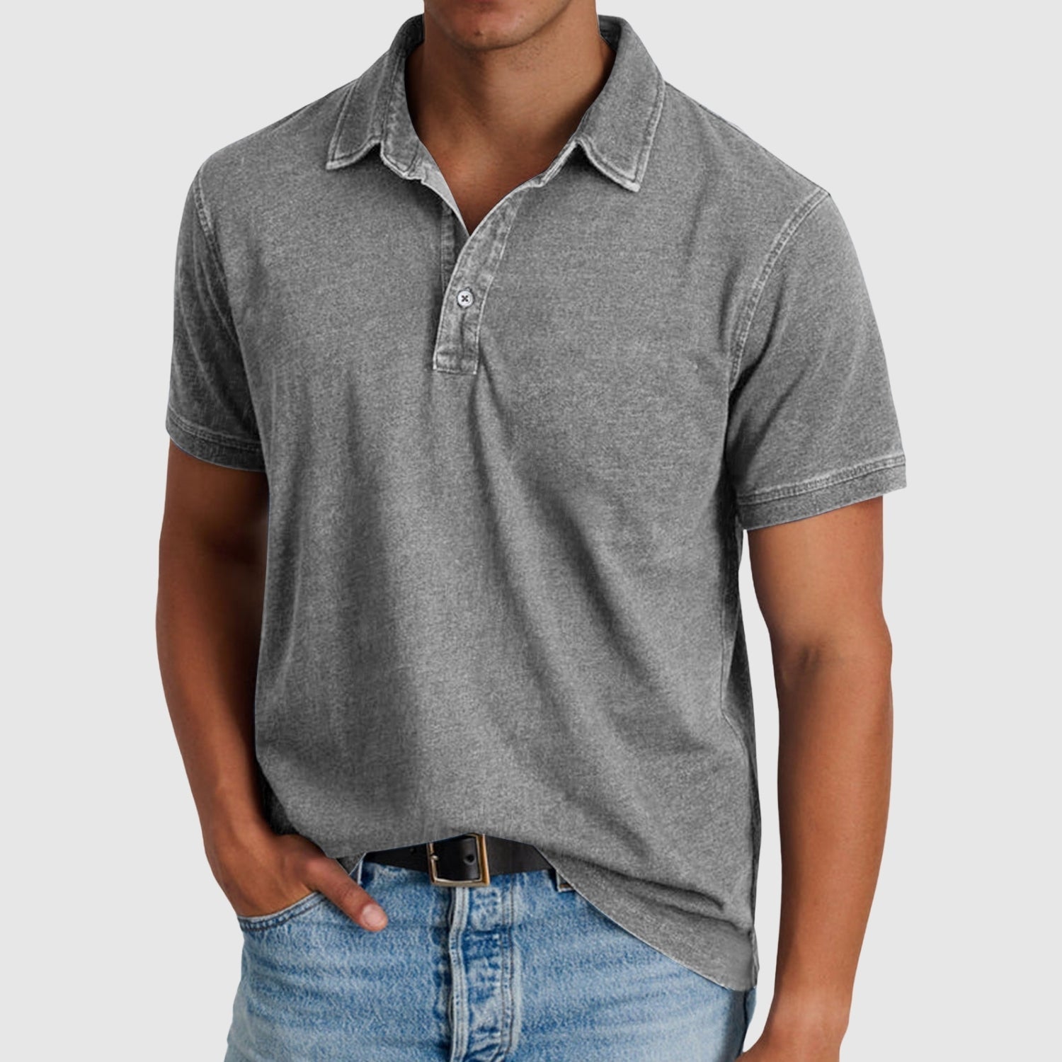 Adrian – Vintage Polo with Buttons