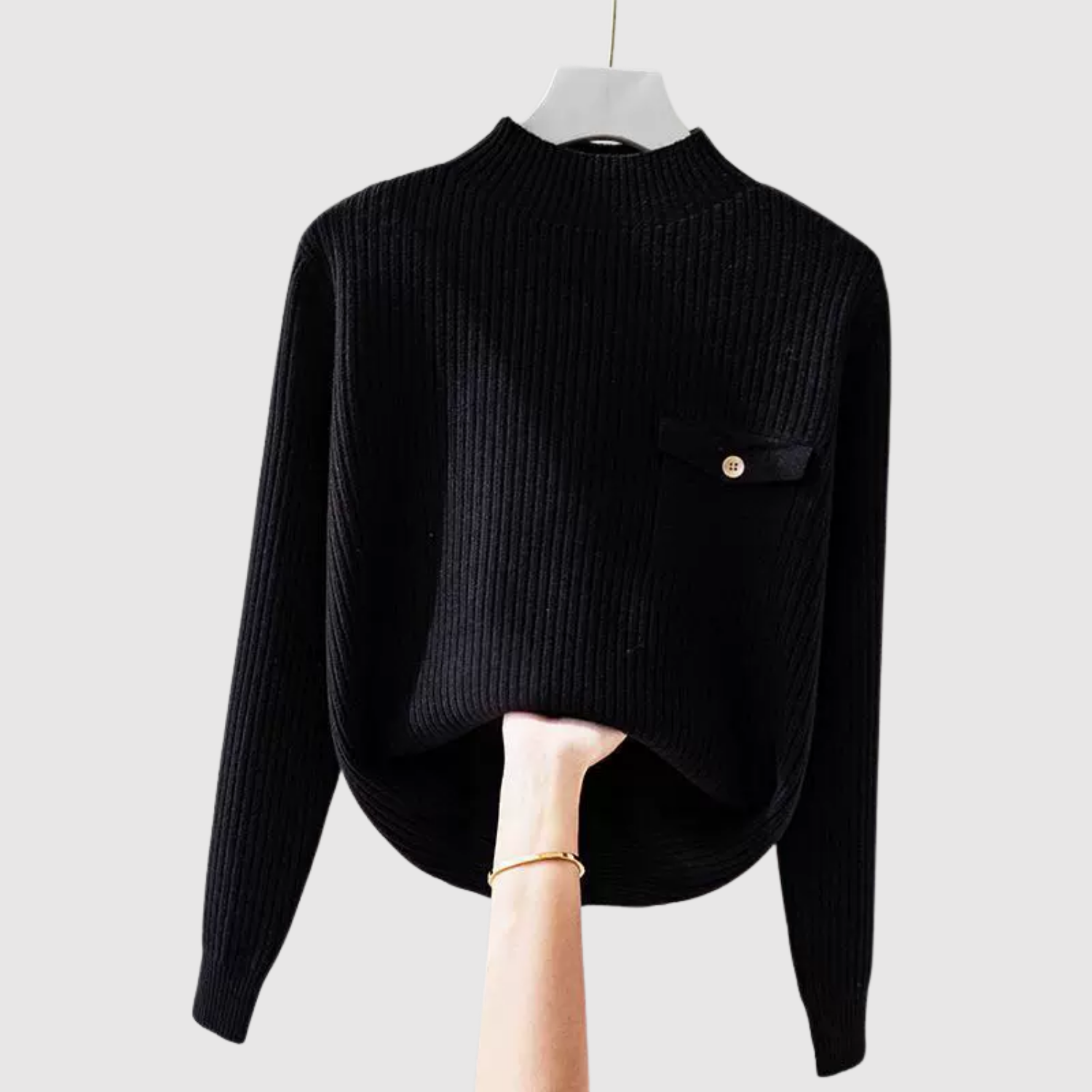 Nora – Svetřík s kapsou na hrudi