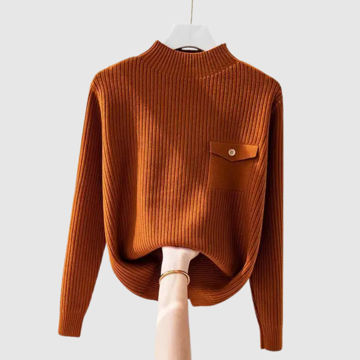 Nora – Svetřík s kapsou na hrudi