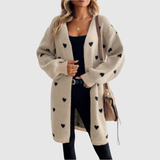 Jelena – Elegantní kardigan s motivem srdcí