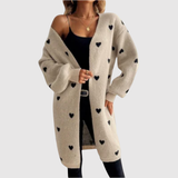 Jelena – Elegantní kardigan s motivem srdcí