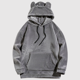 Nina - Pohodlná Mikina s Kapucí ve Tvaru Medvěda