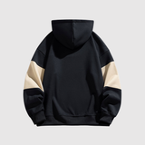 "Daniel – Mikina s širokými kontrastními pruhy" could be rewritten as "Daniel – Mikina s výraznými kontrastními pruhy".