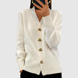 Nora – Kardigan s elegantními zlatými knoflíky