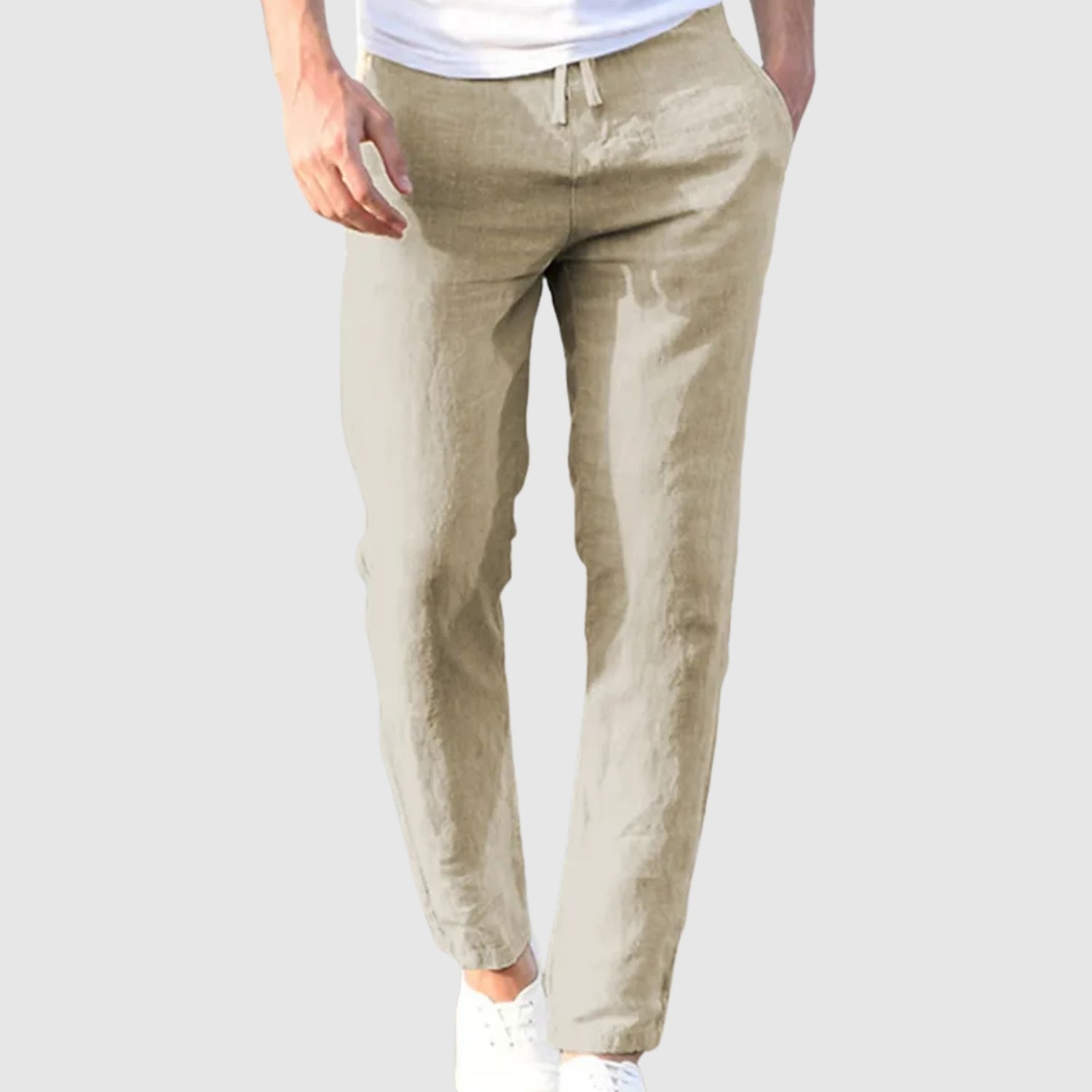 Leo - Elegantní a lehké pánské lněné kalhoty