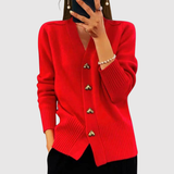 Nora – Kardigan s elegantními zlatými knoflíky