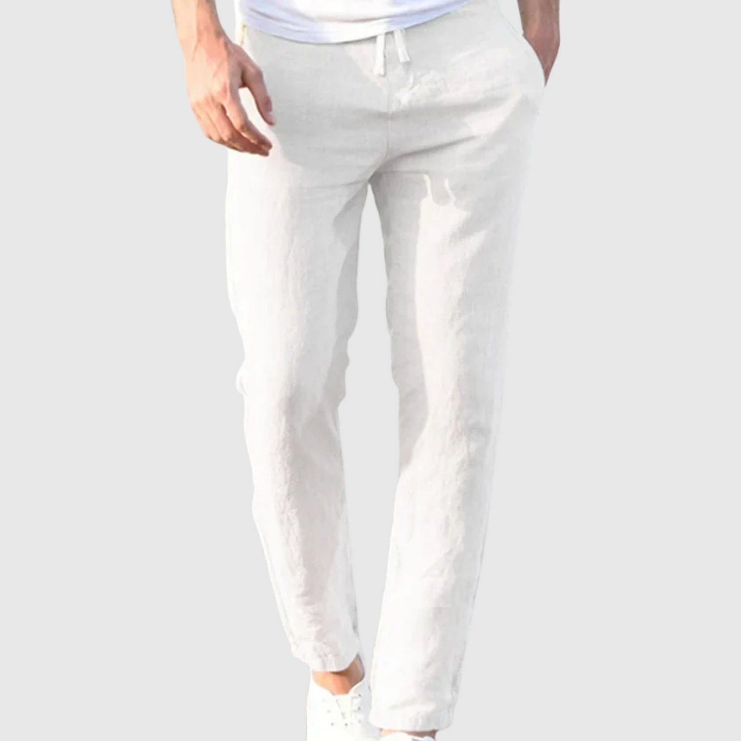 Leo - Elegantní a lehké pánské lněné kalhoty