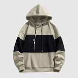 "Daniel – Mikina s širokými kontrastními pruhy" could be rewritten as "Daniel – Mikina s výraznými kontrastními pruhy".