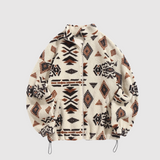 Nina – Fleece Jacket with Ethnic Patterns