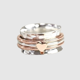 Valérie – Vícevrstvý prsten se srdíčkem