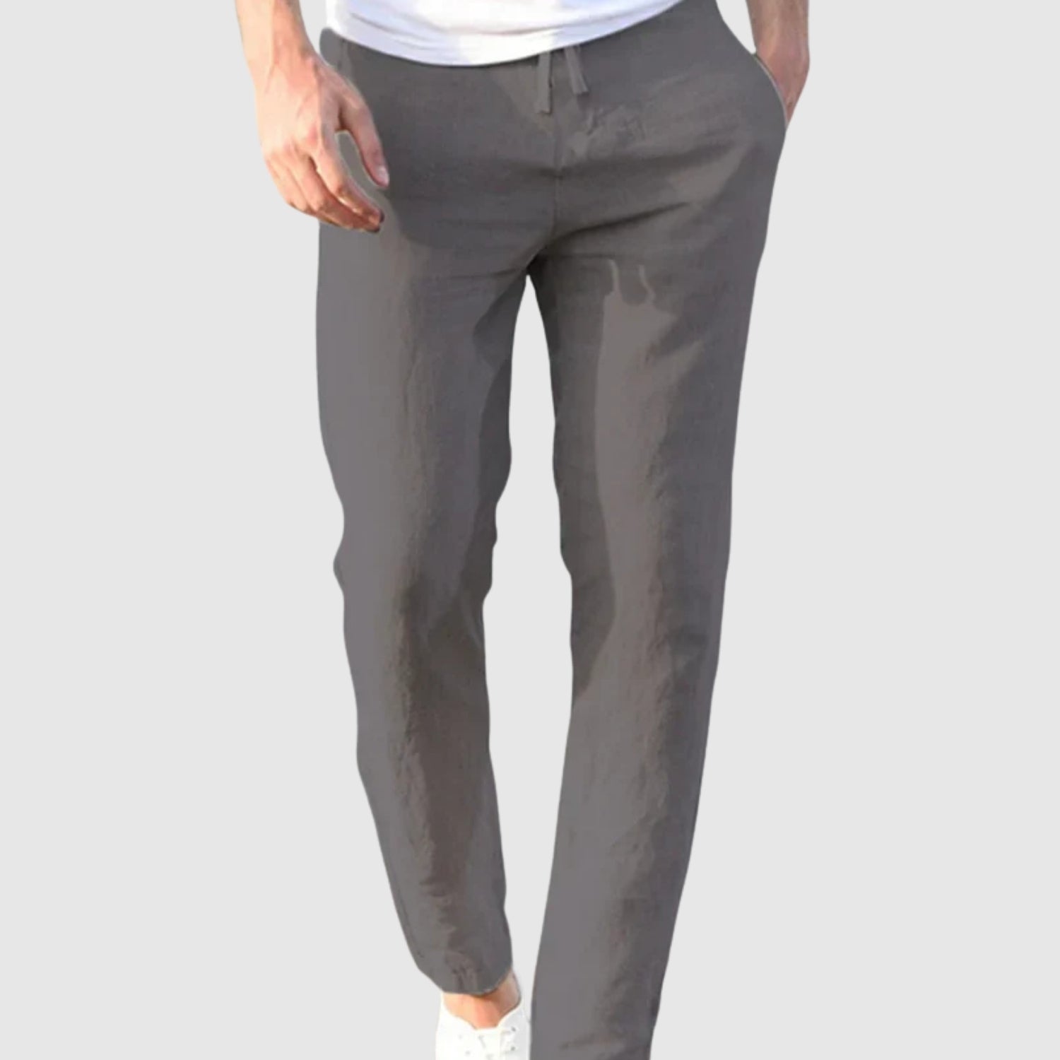 Leo - Elegantní a lehké pánské lněné kalhoty