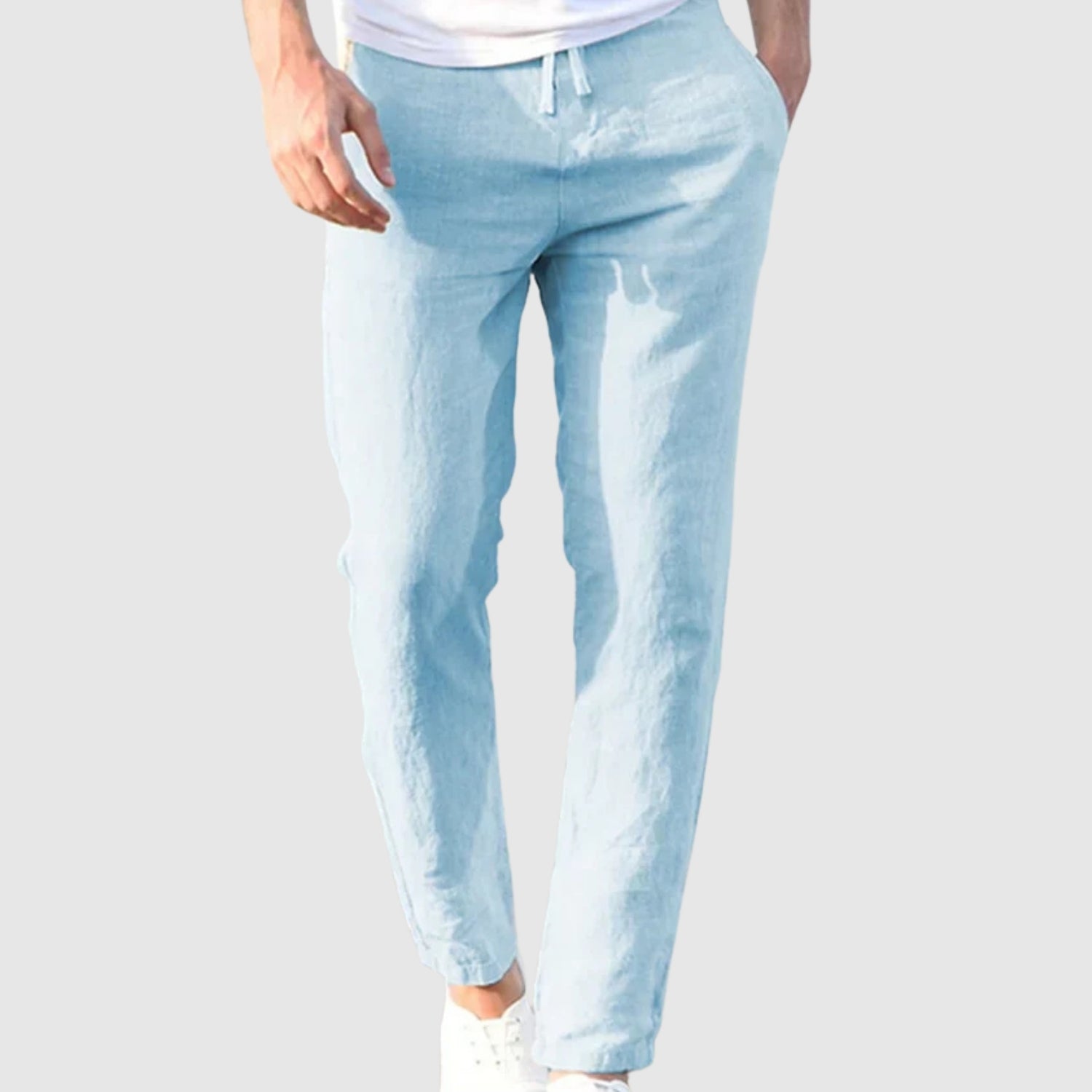 Leo - Elegantní a lehké pánské lněné kalhoty