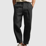 Leo - Letní kalhoty z bavlny a lněného materiálu