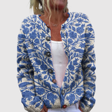 Nora – Květinový kardigan s knoflíkovým zapínáním