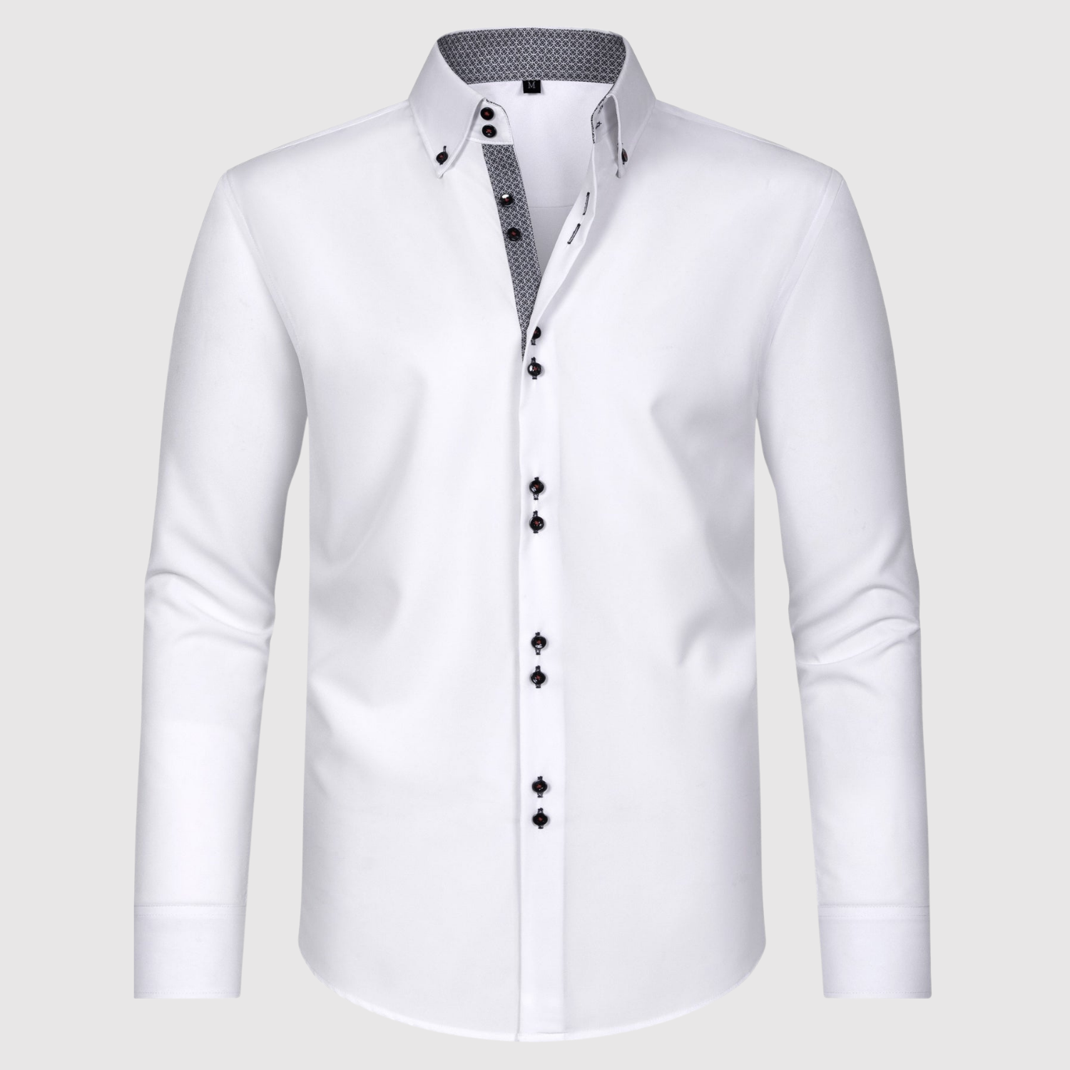 Adrian - Dlouhý rukáv s košilí a dvojitými knoflíky