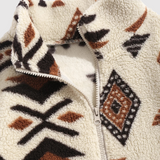 Nina – Fleece Jacket with Ethnic Patterns
