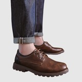 Viktor – Odolné pánské kožené boty s robustní podrážkou