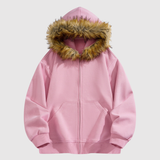 Šimon - Mikina s měkkou huňatou kapucí