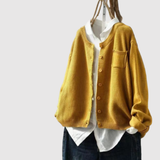 Nora – Klasický kardigan z bavlněné tkaniny