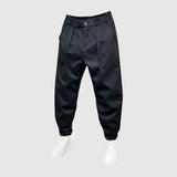 Leo - Stylové kalhoty s melírovaným vzorem