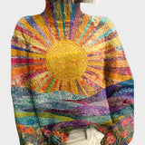 Cláudia - Umělecký pletený svetr s jedinečným designem