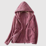 Nina – Fleece bunda s kapucí a praktickými kapsami