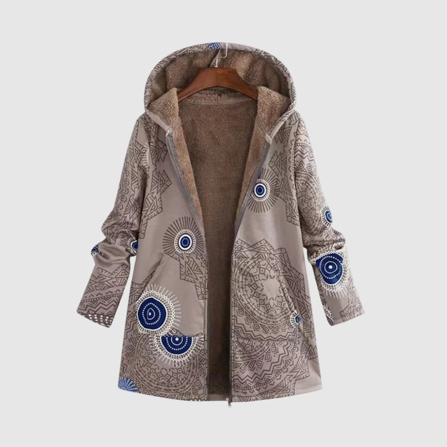 Jelena – Parka s originálními vzory a kapucí