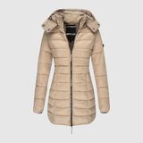 Jelena – Lehká péřová bunda s kapucí