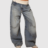 Kira – Nízkopásové džíny s širokými nohavicemi