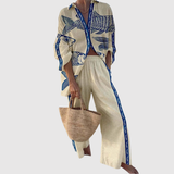 Natálie – Plážové šaty s předním vázáním